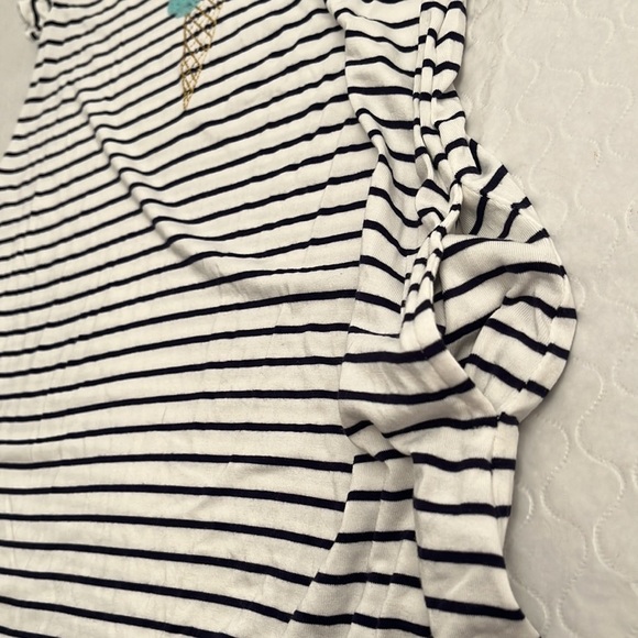 Rumi and Ryder sequin ice cream cone navy and white striped dress with pockets - Picture 5 of 7